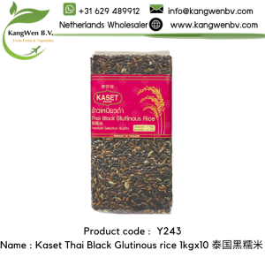 Y243 Name : Kaset Thai Black Glutinous rice 1kgx10 泰国黑糯米