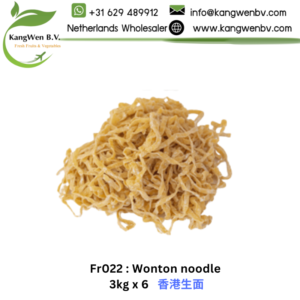 Fr022 : Wonton noodle 3kg x 6 香港生面